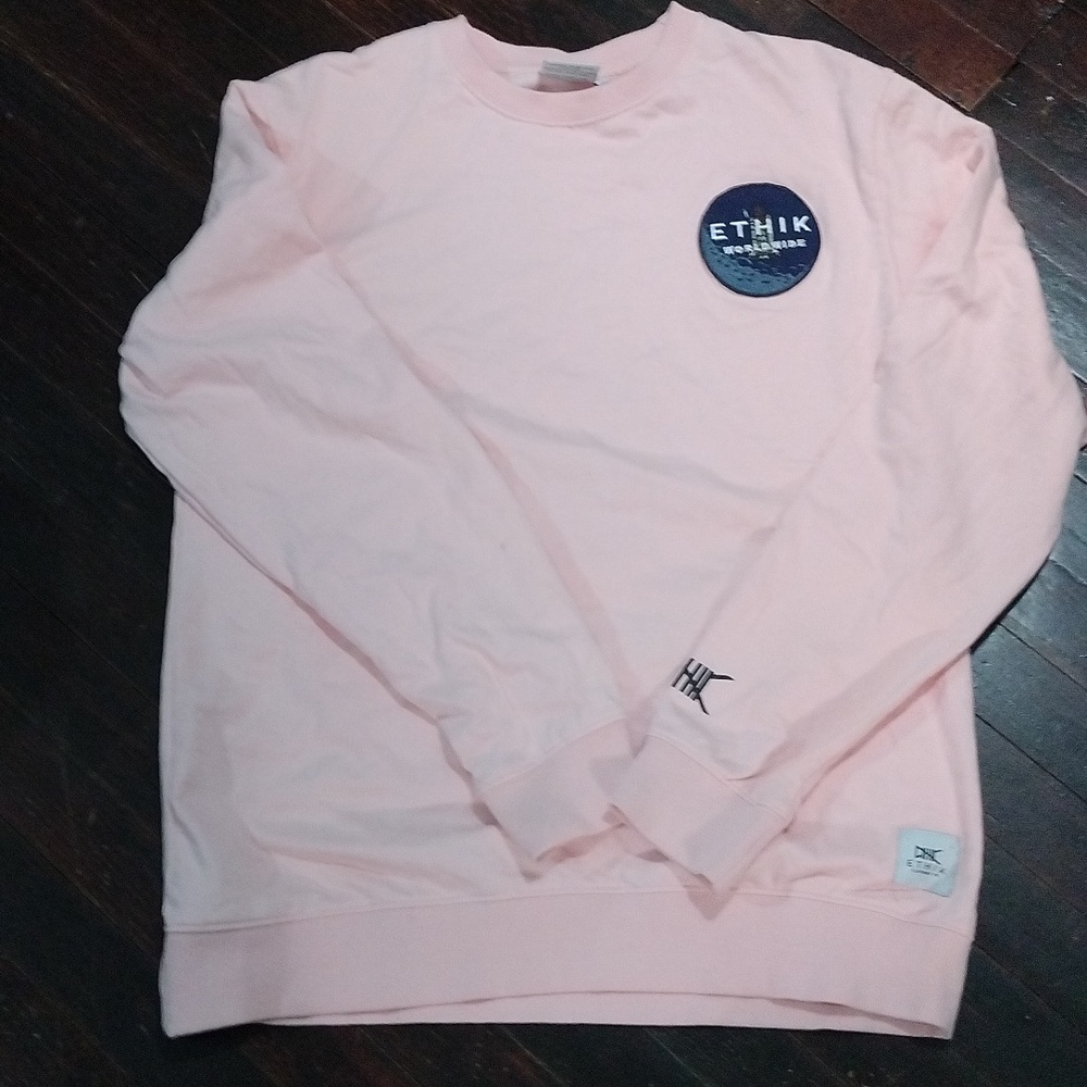 Ethik Worldwide Clothing Pink Spaceship Graphic Printed Sweatshirt